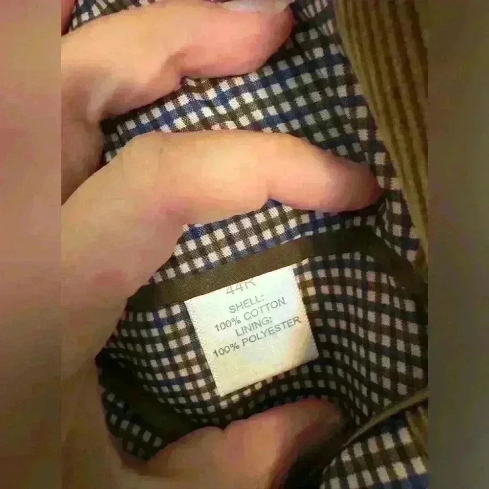 Saddlebred Blazer 44R  brown corduroy single breasted pocket